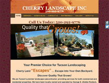 Tablet Screenshot of cherrylandscape.com